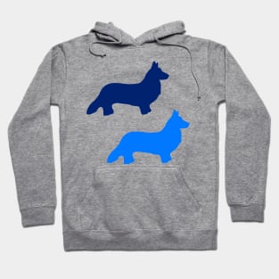 Blue Welsh Corgis Hoodie